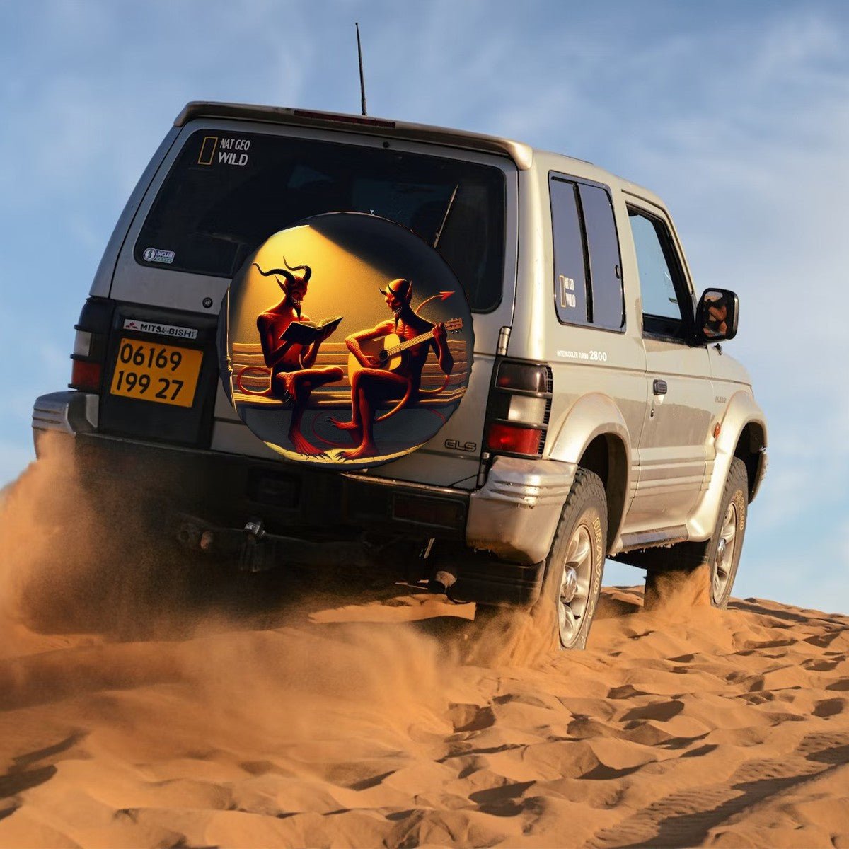 Fiend Friends - Thickened Spare Tire Cover - Gregg Acini Adoree Designs - Spare Tire Cover