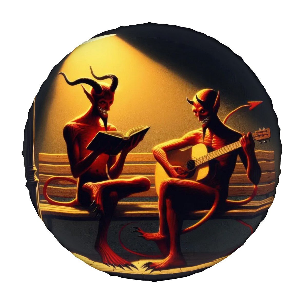 Fiend Friends - Thickened Spare Tire Cover - Gregg Acini Adoree Designs - Spare Tire Cover