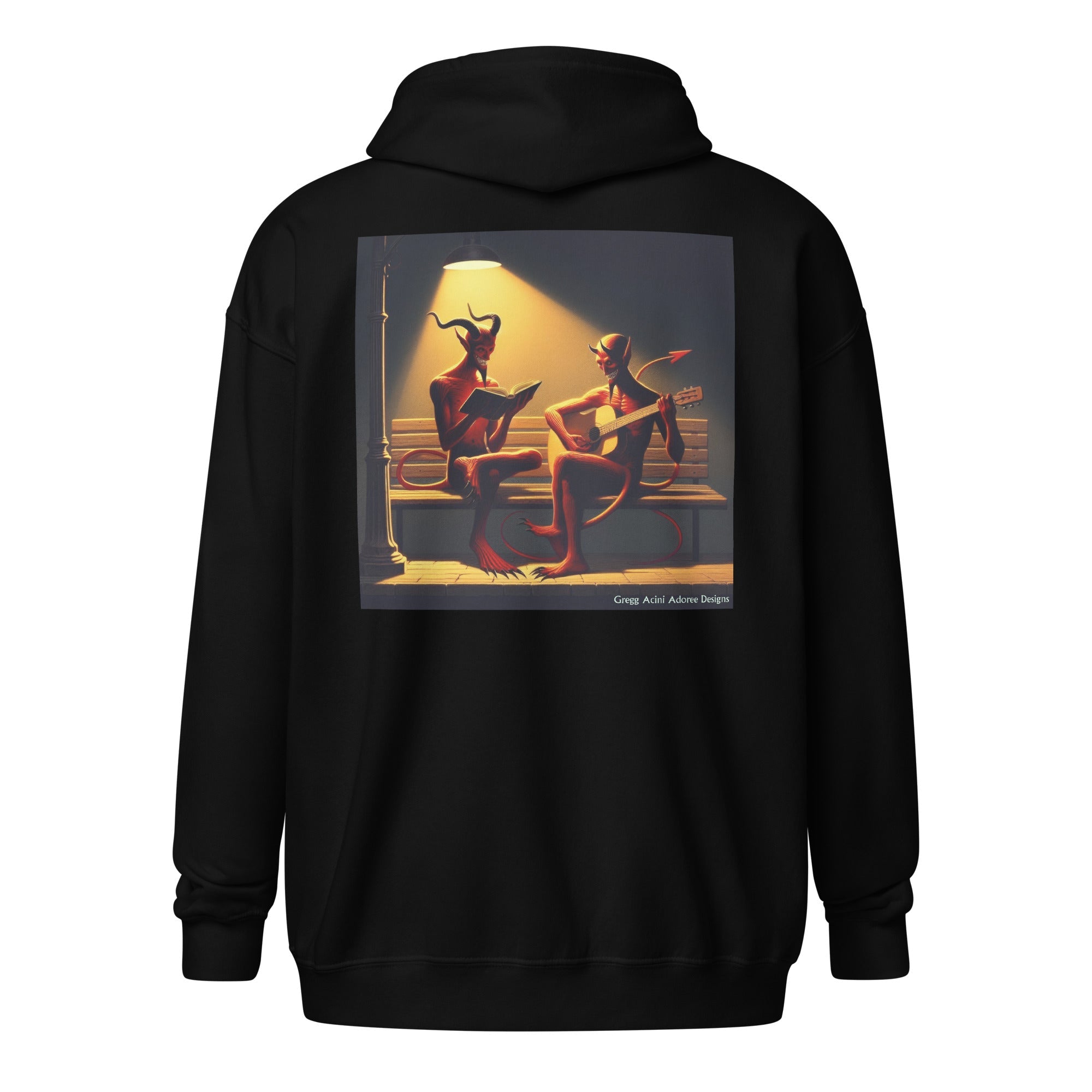 Fiend Friends Unisex heavy blend zip hoodie - Gregg Acini Adoree Designs - Hoodie