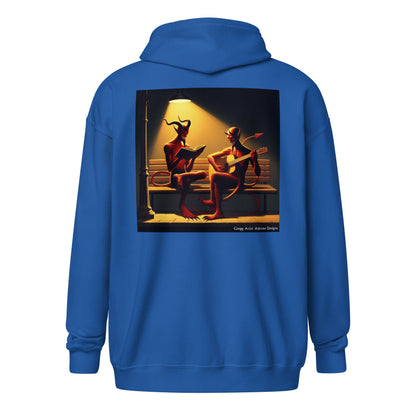 Fiend Friends Unisex heavy blend zip hoodie - Gregg Acini Adoree Designs - Hoodie