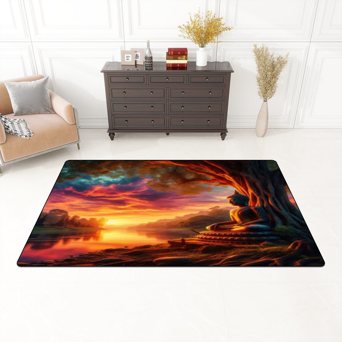 Flannel Non Slip Area Rug (Multiple Sizes) - Gregg Acini Adoree Designs - Rugs & Mats
