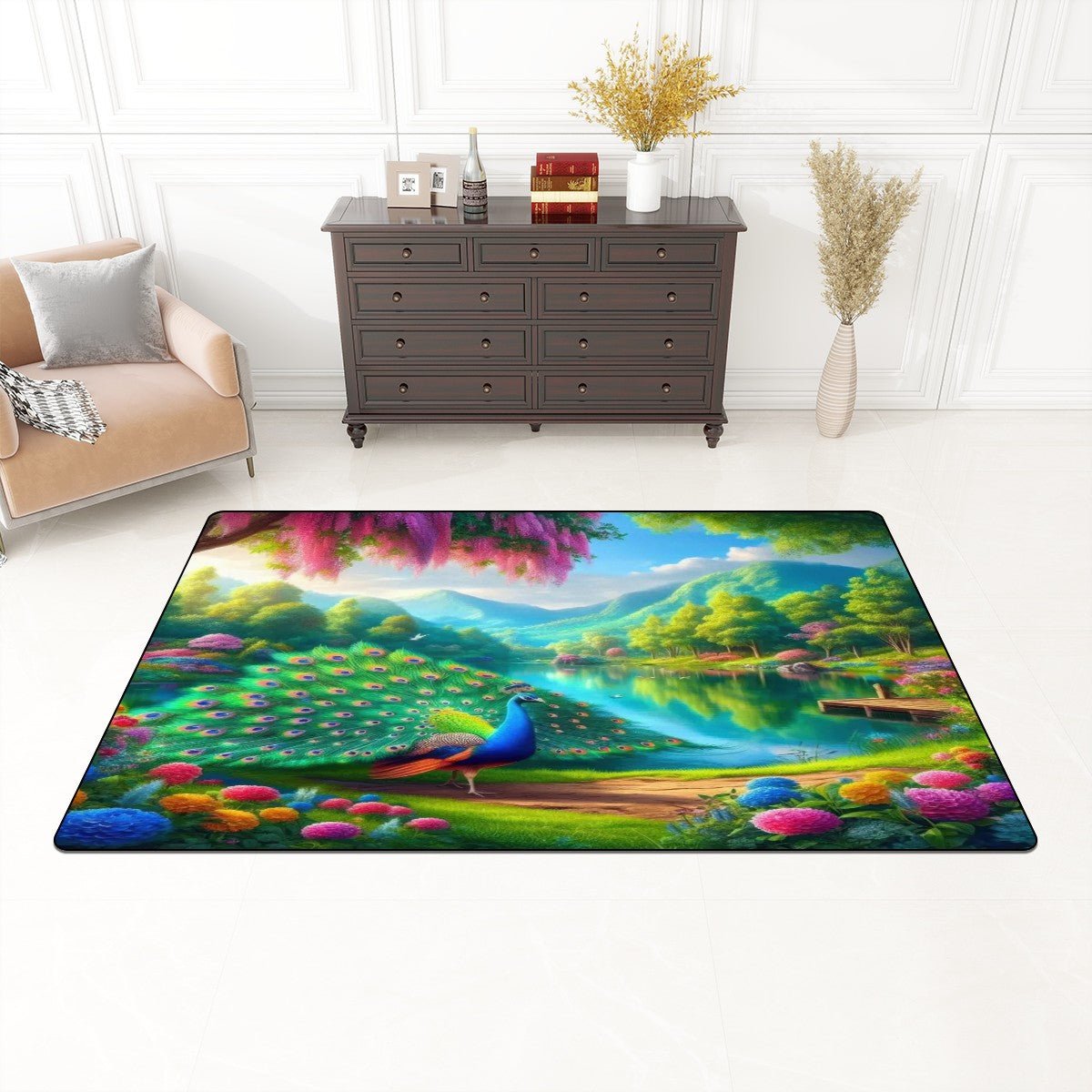 Flannel Non Slip Area Rug (Multiple Sizes) - Gregg Acini Adoree Designs - Rugs & Mats