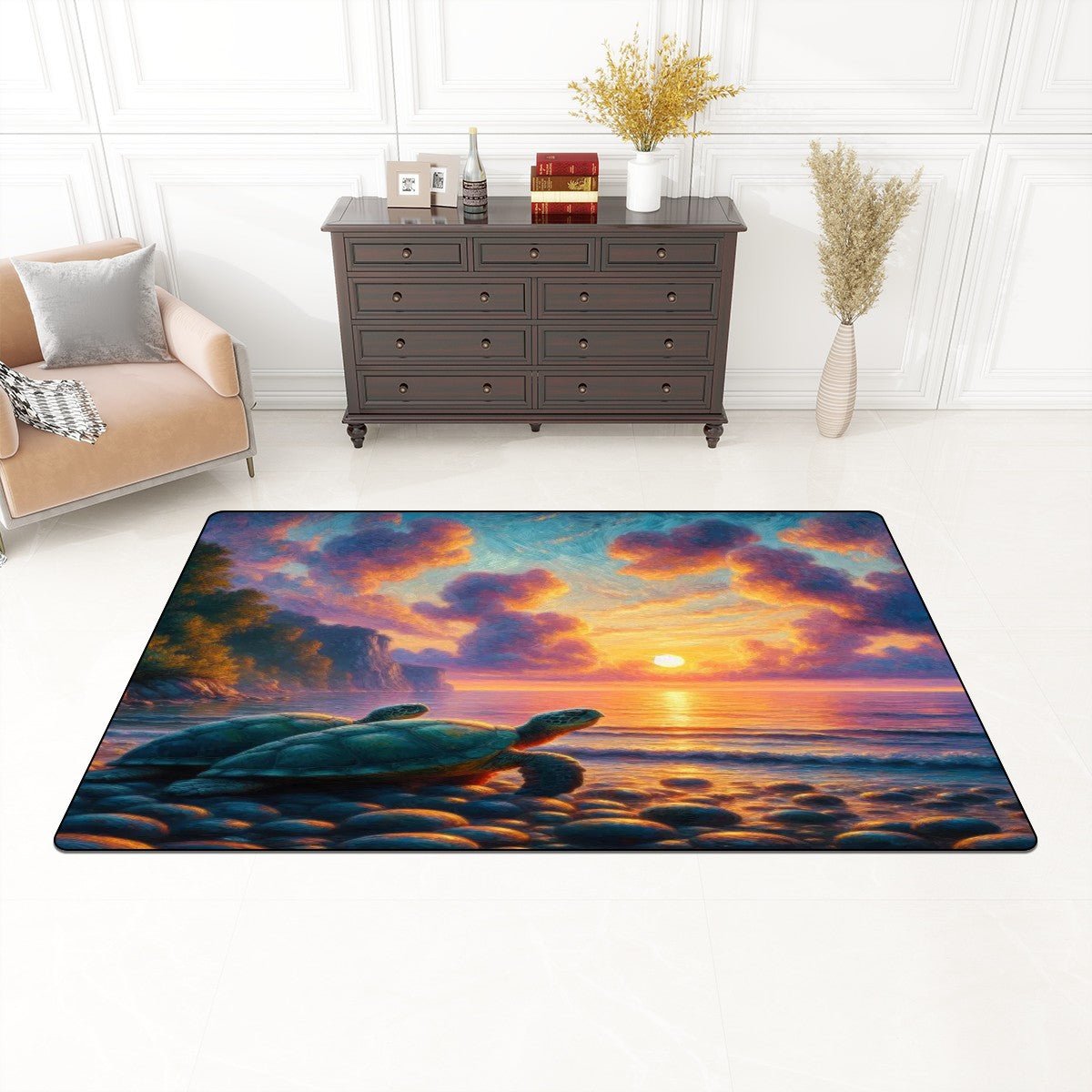 Flannel Non Slip Area Rug (Multiple Sizes) - Gregg Acini Adoree Designs - Rugs & Mats