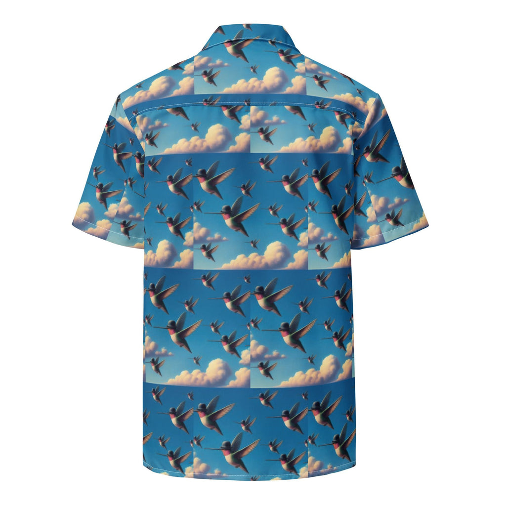 Flock of Hummingbirds Unisex button shirt by Gregg Acini Adoree Designs - Gregg Acini Adoree Designs - Button Down Shirt