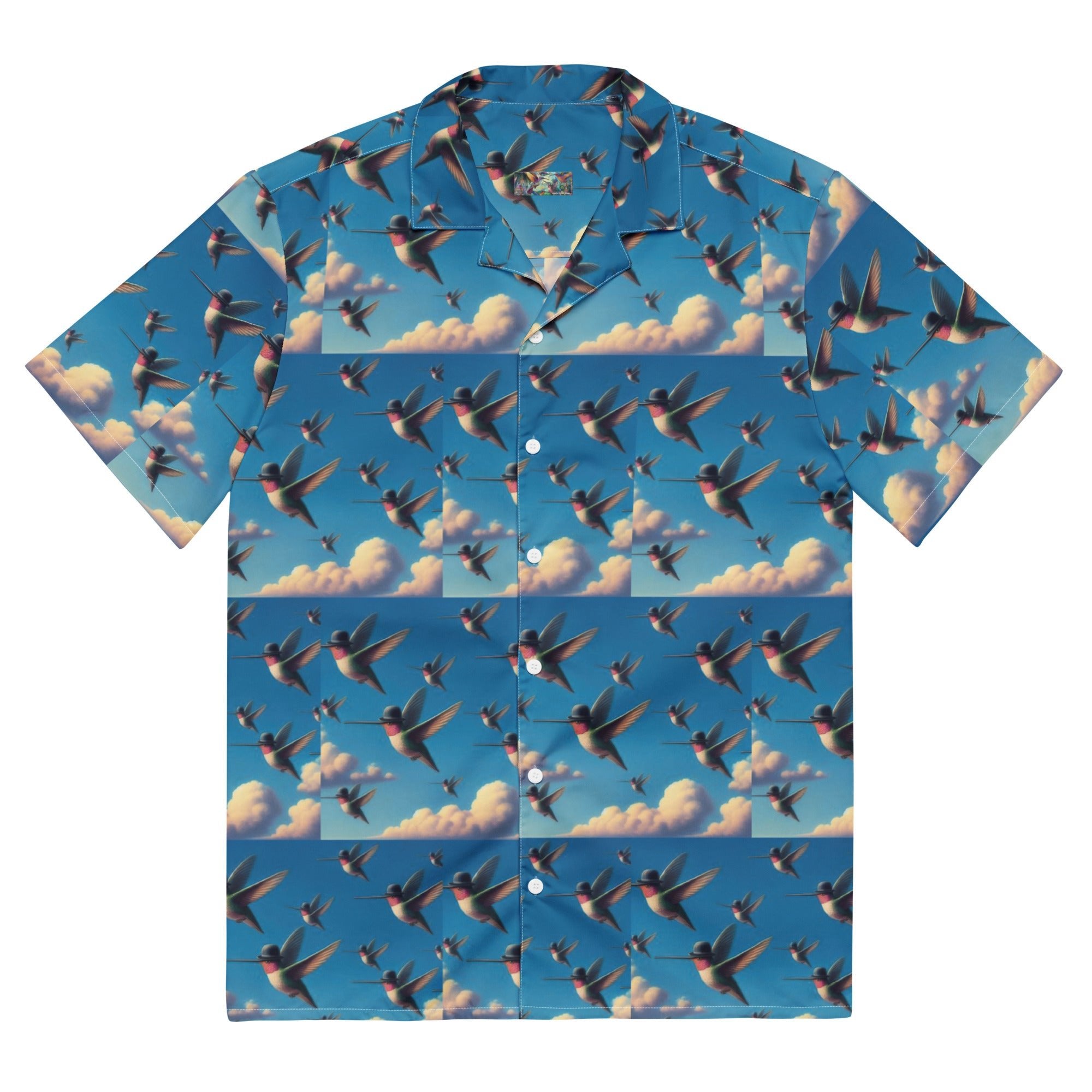 Flock of Hummingbirds Unisex button shirt by Gregg Acini Adoree Designs - Gregg Acini Adoree Designs - Button Down Shirt