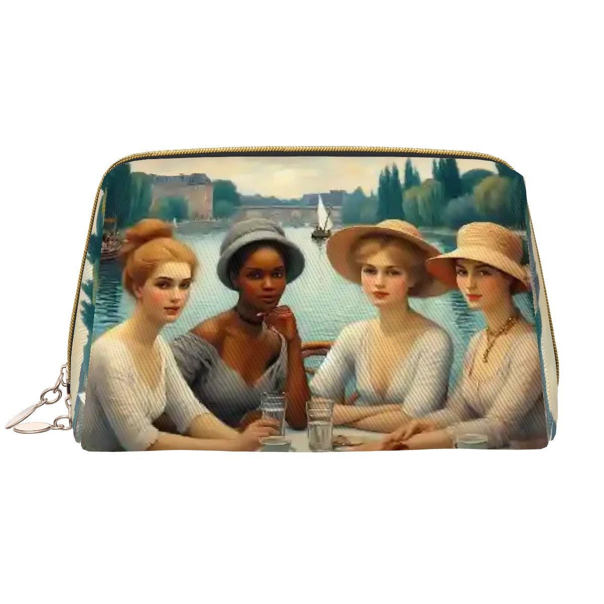 Florence is Late Large Leather Makeup Bag - Gregg Acini Adoree Designs - Bags