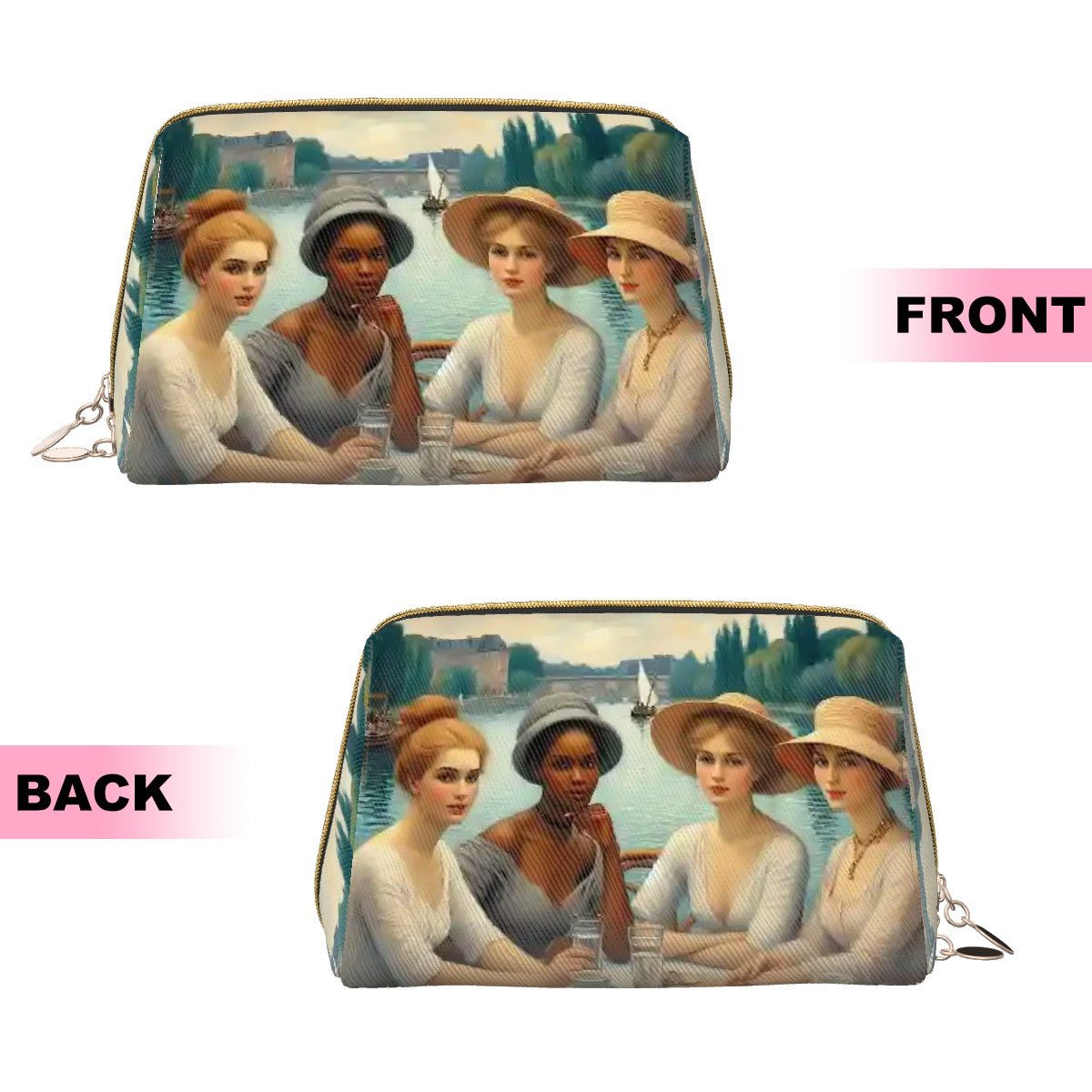 Florence is Late Large Leather Makeup Bag - Gregg Acini Adoree Designs - Bags