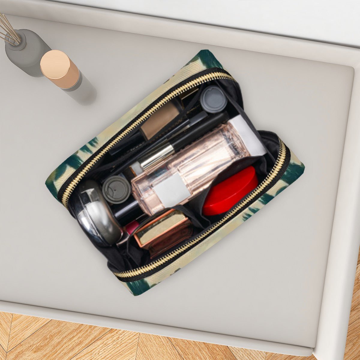 Florence is Late Large Leather Makeup Bag - Gregg Acini Adoree Designs - Bags