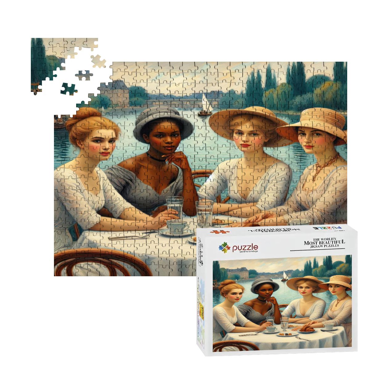 Florence is Late Wooden Jigsaw Puzzles 500 pcs - Gregg Acini Adoree Designs - Jigsaw Puzzle