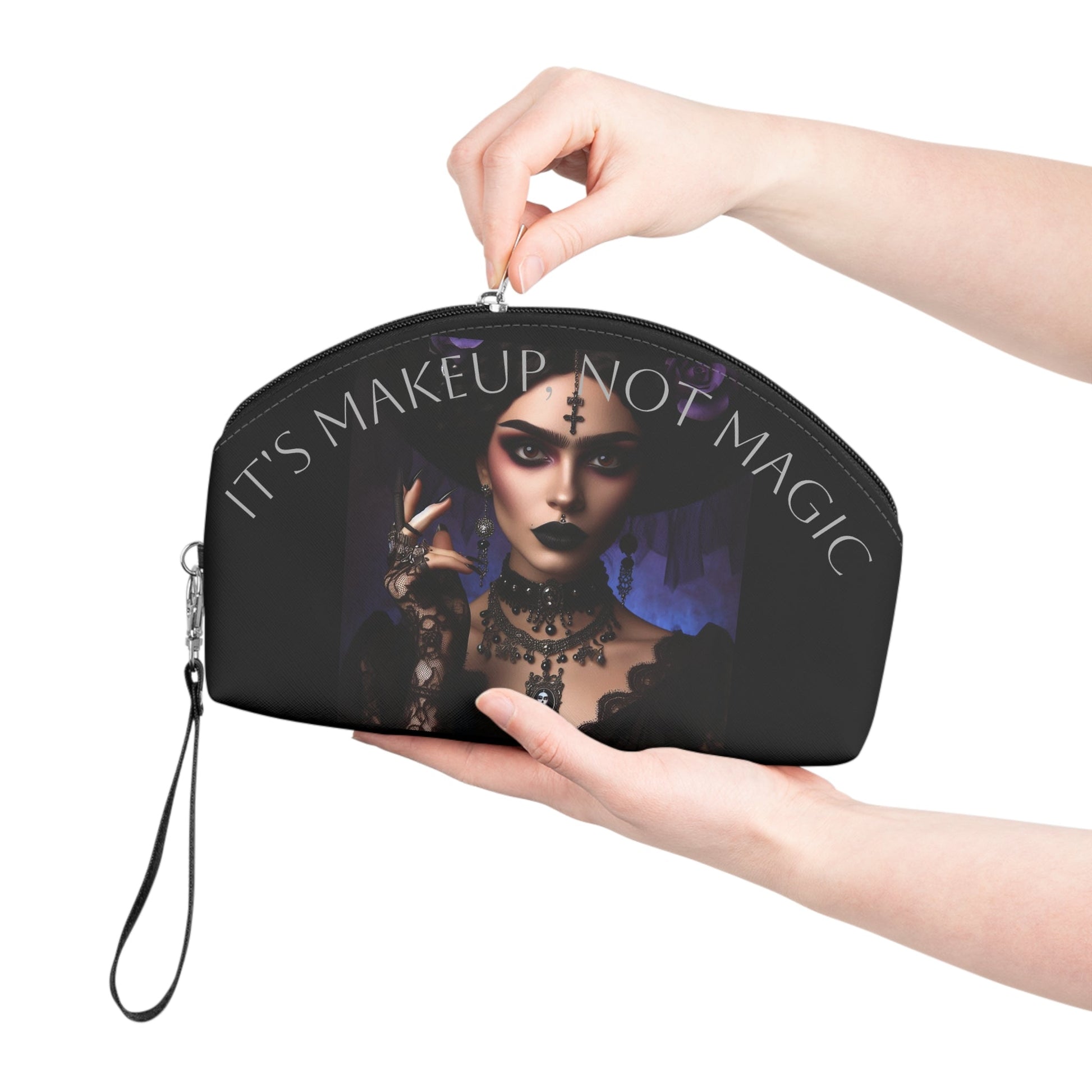 Frida Witch Makeup Bag – Cosmetic Pouch - Gregg Acini Adoree Designs - Bags