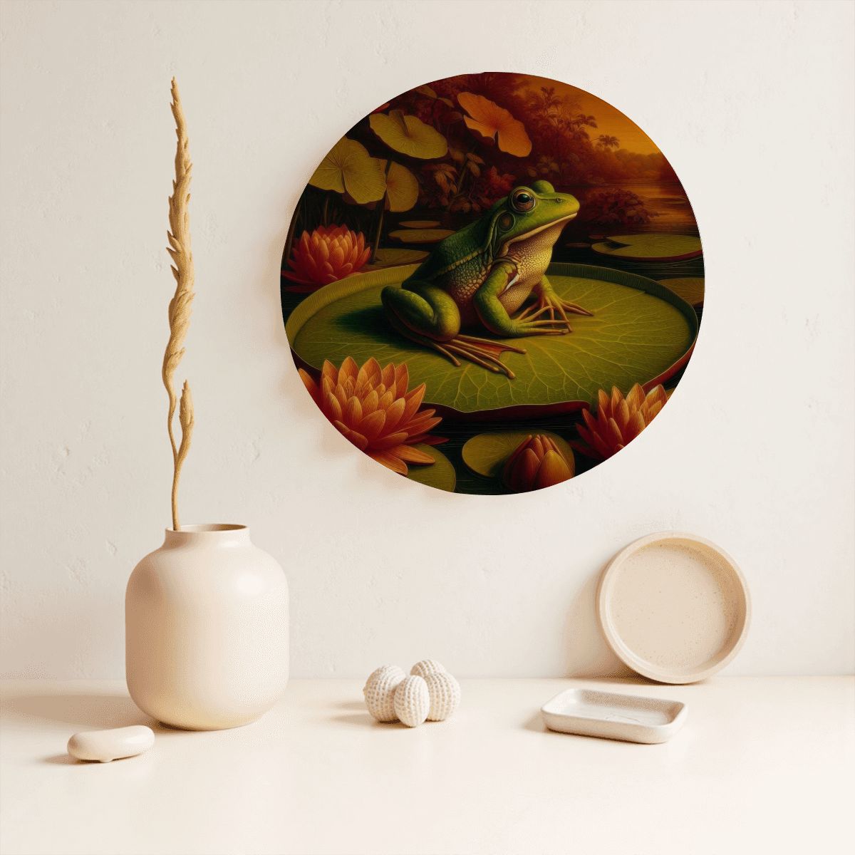 Frog on a Lilypad Decorative Plate - Gregg Acini Adoree Designs - Home Accessories
