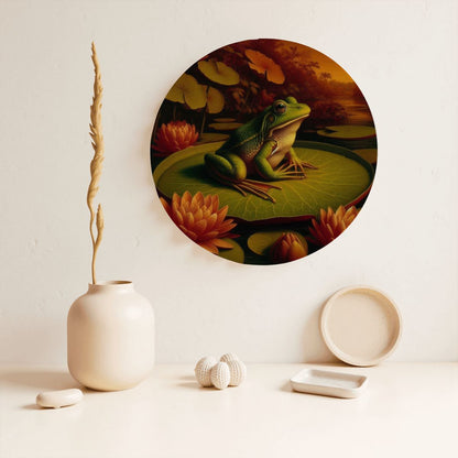 Frog on a Lilypad Decorative Plate - Gregg Acini Adoree Designs - Home Accessories