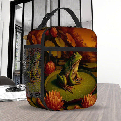 Frog on a Lilypad Lunch Bag - Gregg Acini Adoree Designs - Lunch Bag