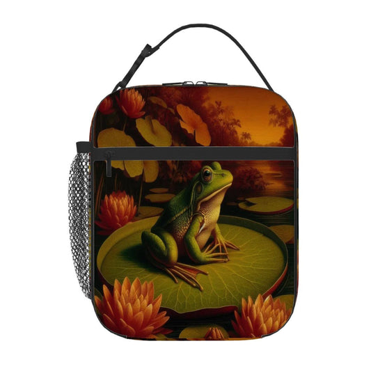 Frog on a Lilypad Lunch Bag - Gregg Acini Adoree Designs - Lunch Bag