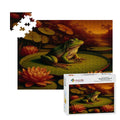 Frog on a Lilypad Wooden Jigsaw Puzzles 500 pcs - Gregg Acini Adoree Designs - Jigsaw Puzzle