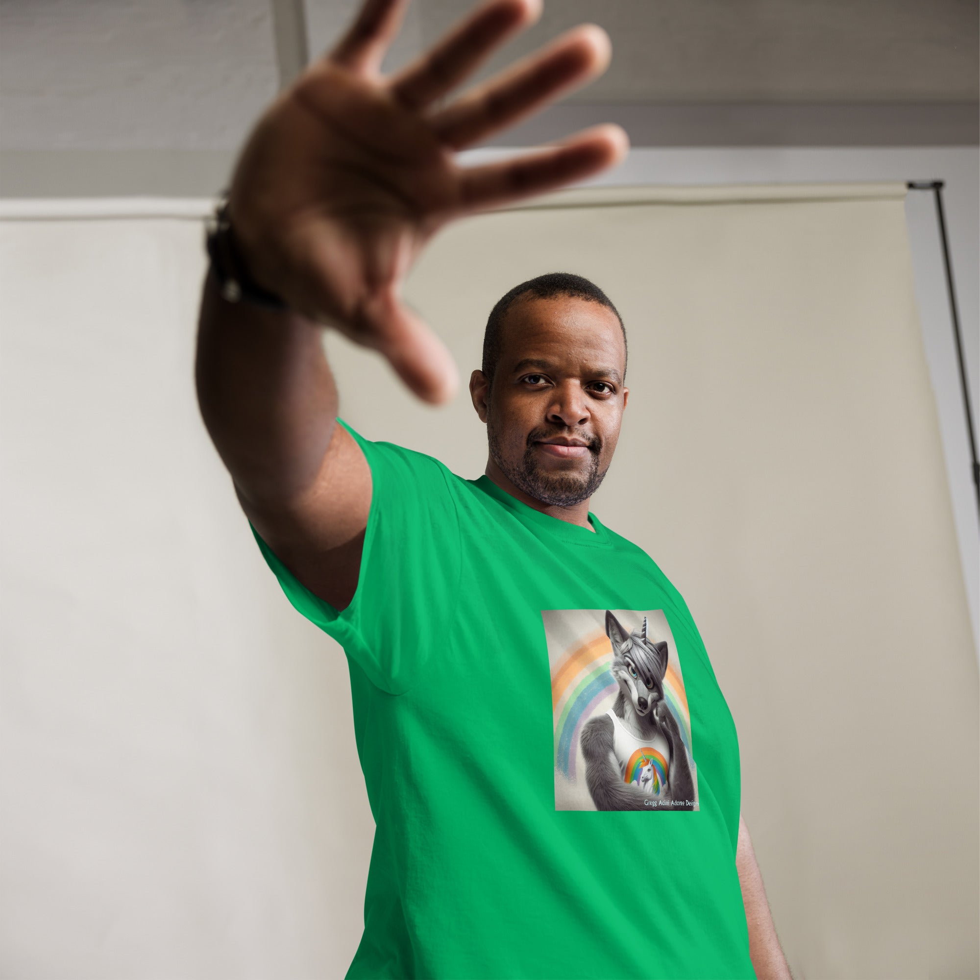 Furry Fox Unisex classic tee by Gregg Acini Adoree Designs - Gregg Acini Adoree Designs - Tee Shirt