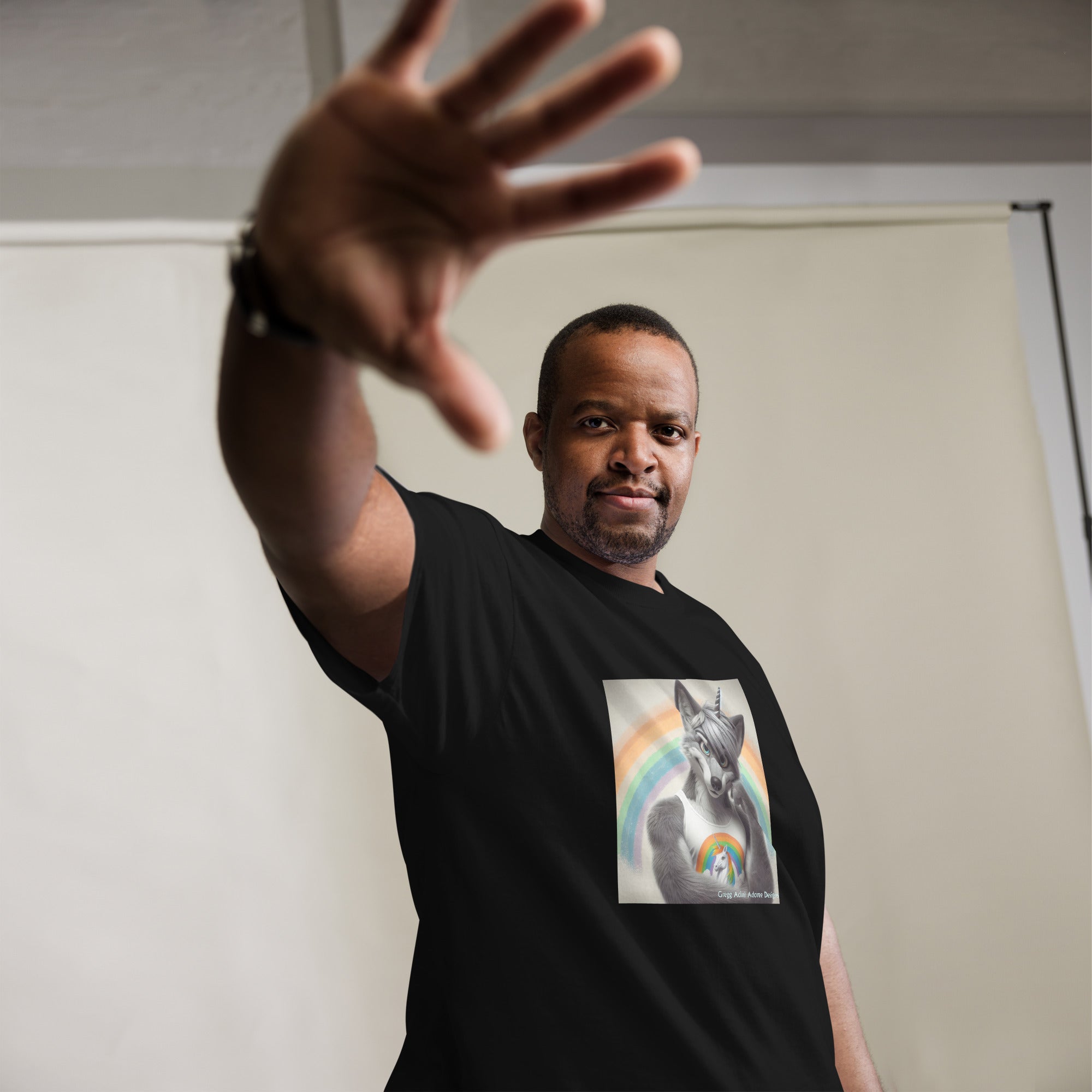 Furry Fox Unisex classic tee by Gregg Acini Adoree Designs - Gregg Acini Adoree Designs - Tee Shirt