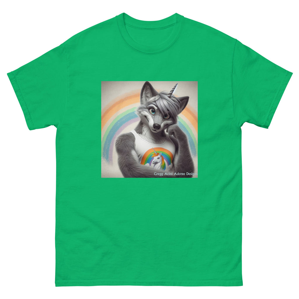 Furry Fox Unisex classic tee by Gregg Acini Adoree Designs - Gregg Acini Adoree Designs - Tee Shirt