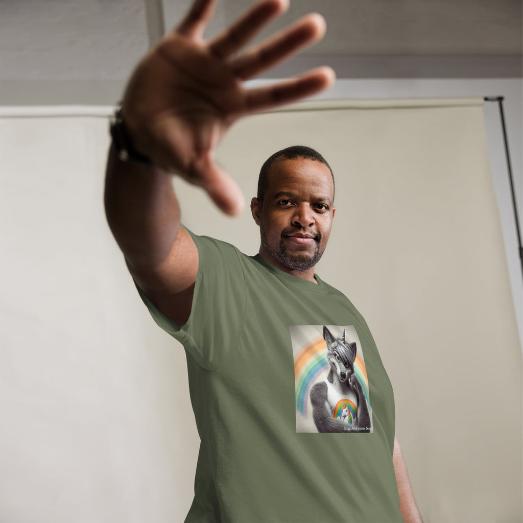 Furry Fox Unisex classic tee by Gregg Acini Adoree Designs - Gregg Acini Adoree Designs - Tee Shirt