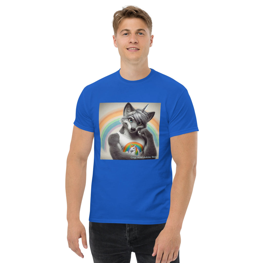 Furry Fox Unisex classic tee by Gregg Acini Adoree Designs - Gregg Acini Adoree Designs - Tee Shirt