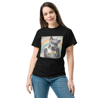 Furry Fox Unisex classic tee by Gregg Acini Adoree Designs - Gregg Acini Adoree Designs - Tee Shirt
