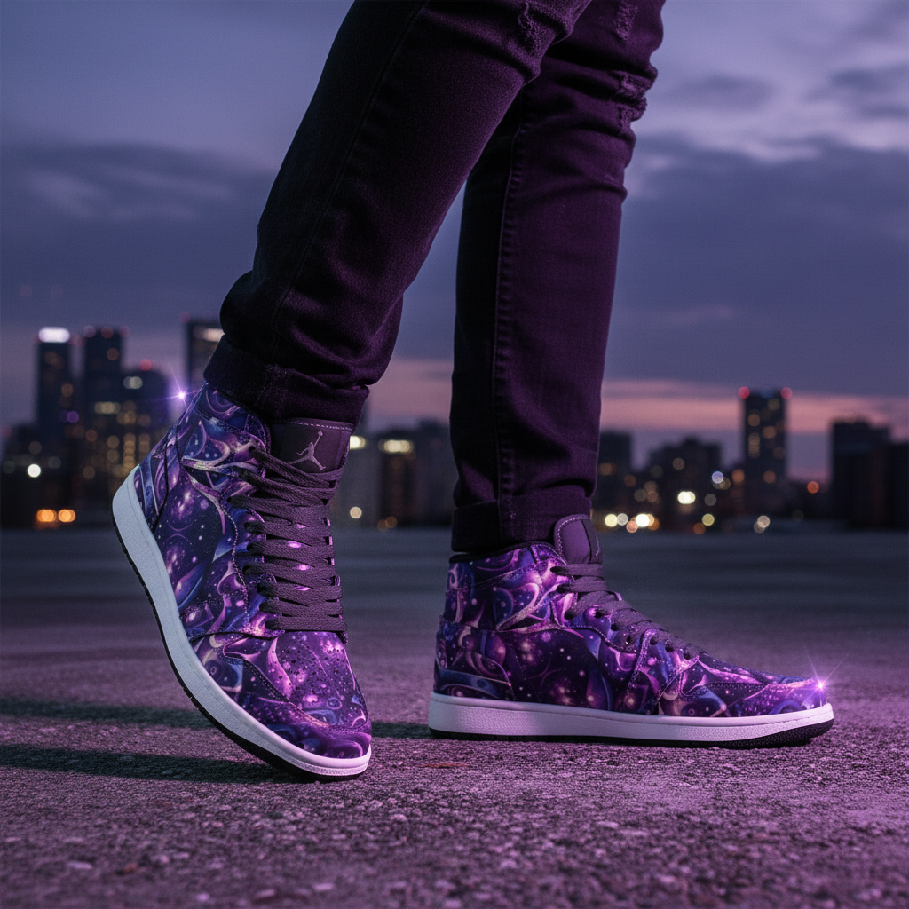 Galactic Purple Sneaker Lifestyle