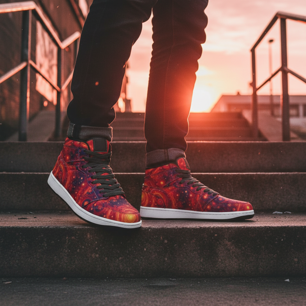 Galactic Scarlet Sneaker Lifestyle