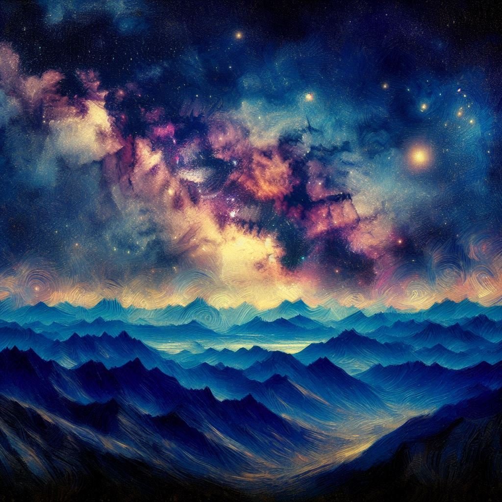 Galaxy Mountain Study - Gregg Acini Adoree Designs - 