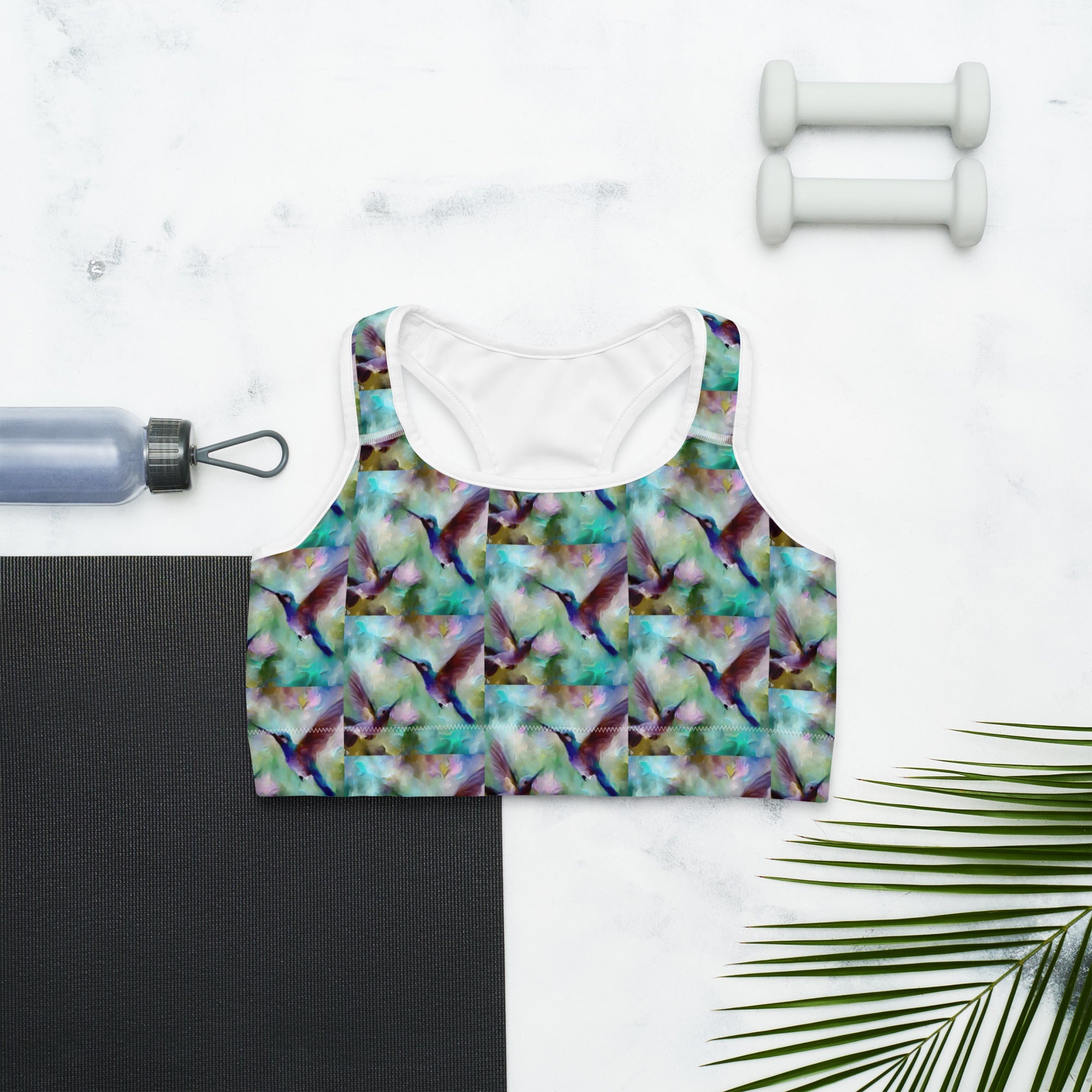 Gentle Hummingbirds Sports bra - Gregg Acini Adoree Designs - Sports Bra