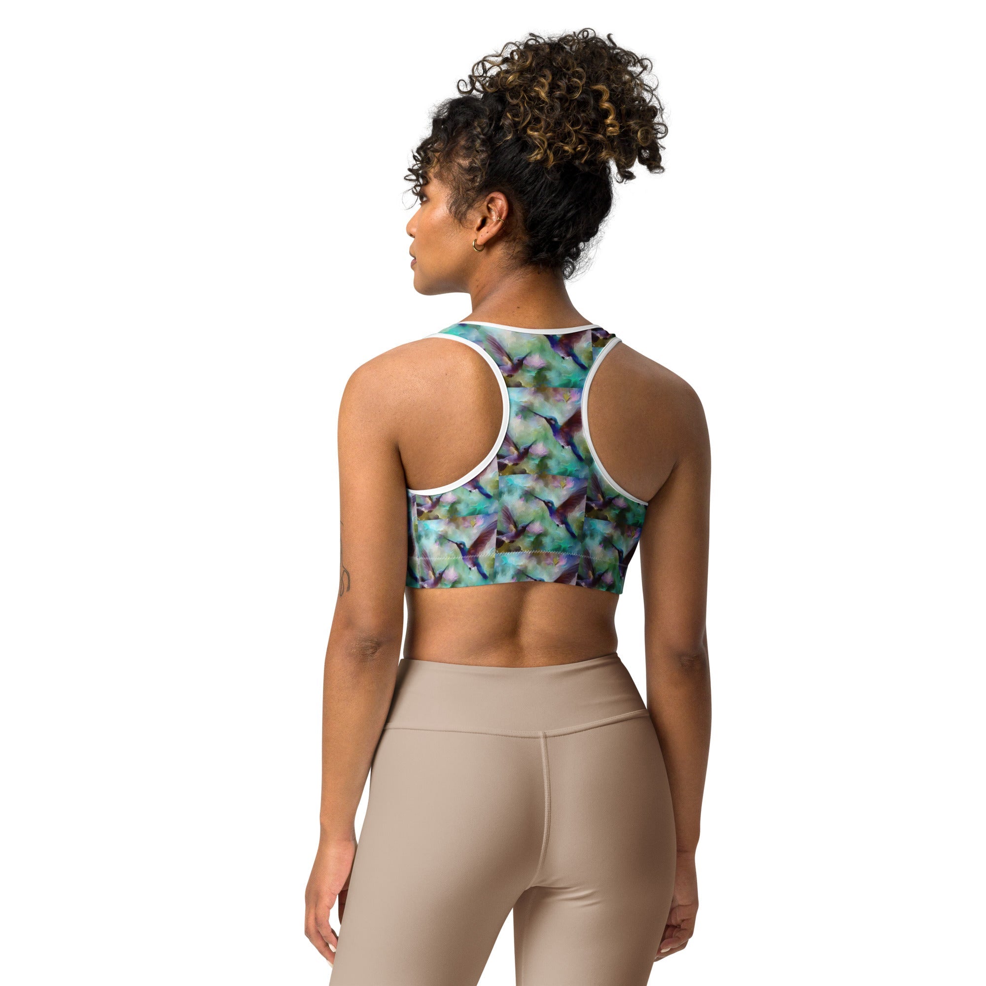 Gentle Hummingbirds Sports bra - Gregg Acini Adoree Designs - Sports Bra