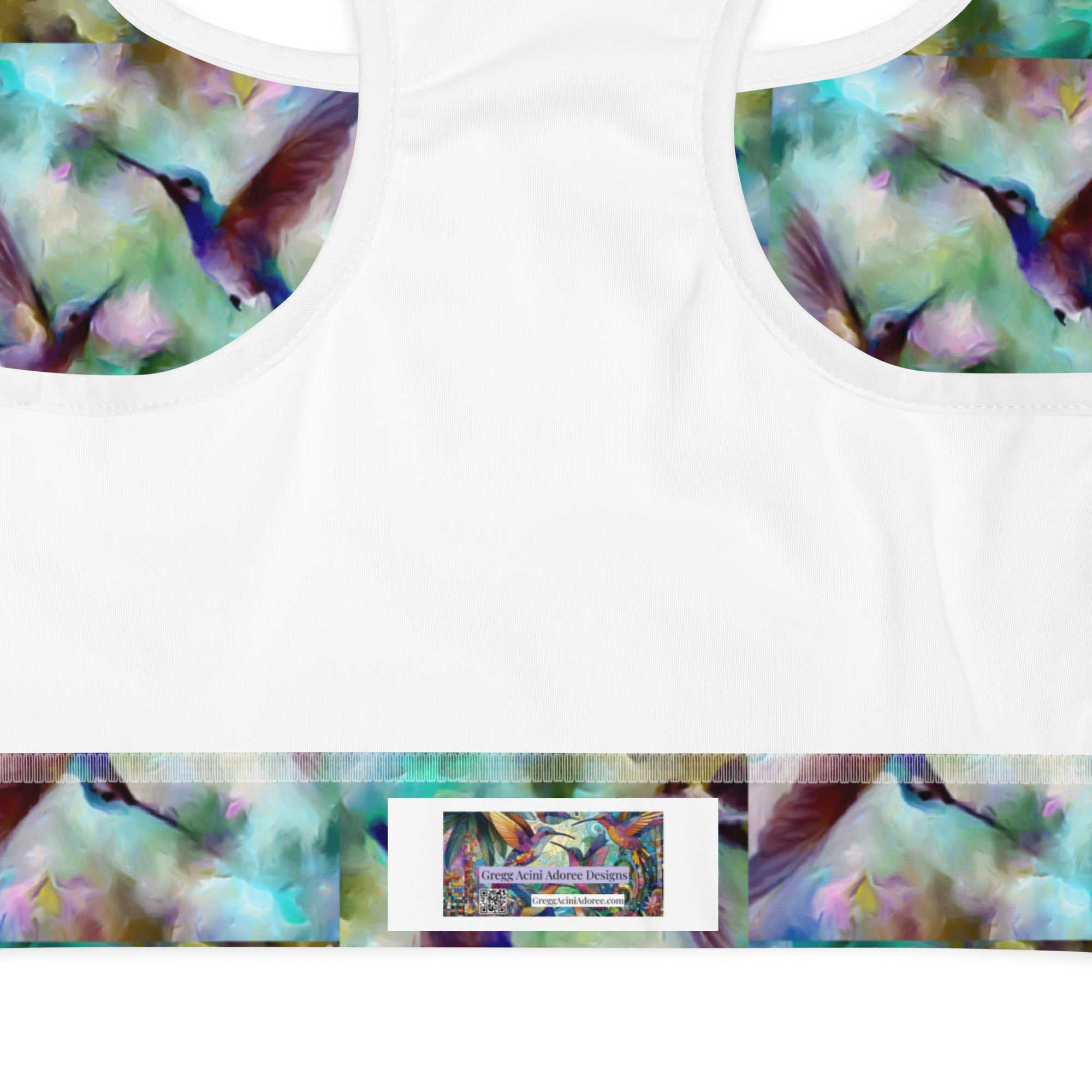 Gentle Hummingbirds Sports bra - Gregg Acini Adoree Designs - Sports Bra