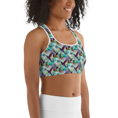 Gentle Hummingbirds Sports bra - Gregg Acini Adoree Designs - Sports Bra