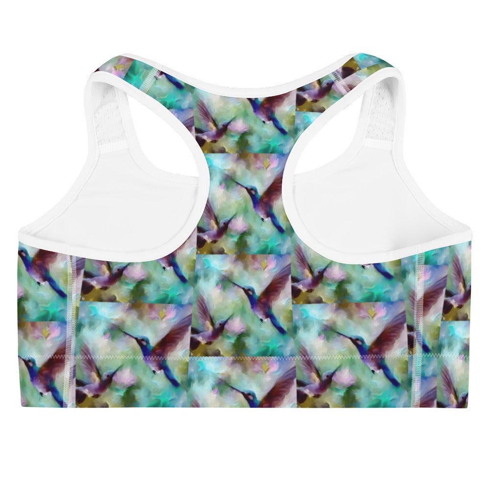 Gentle Hummingbirds Sports bra - Gregg Acini Adoree Designs - Sports Bra