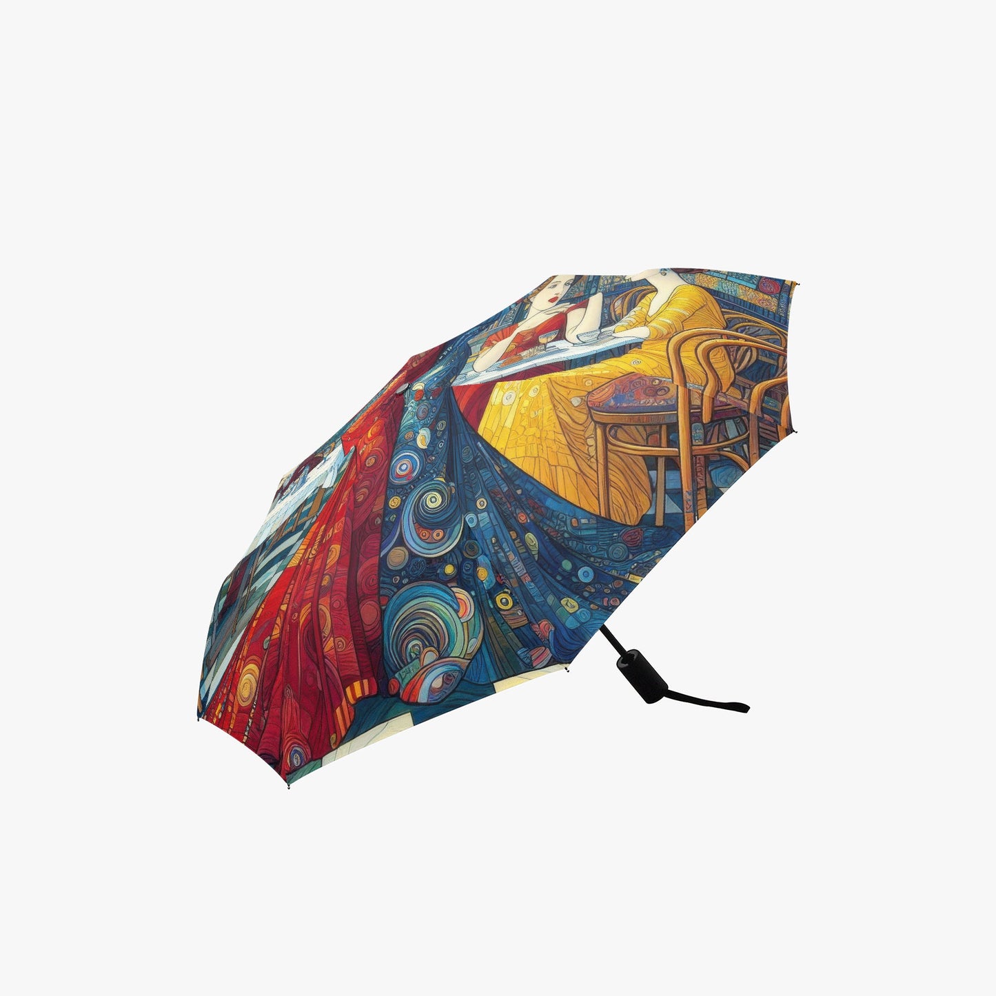 Girlfriends Automatic Folding Umbrella - Gregg Acini Adoree Designs - Umbrella