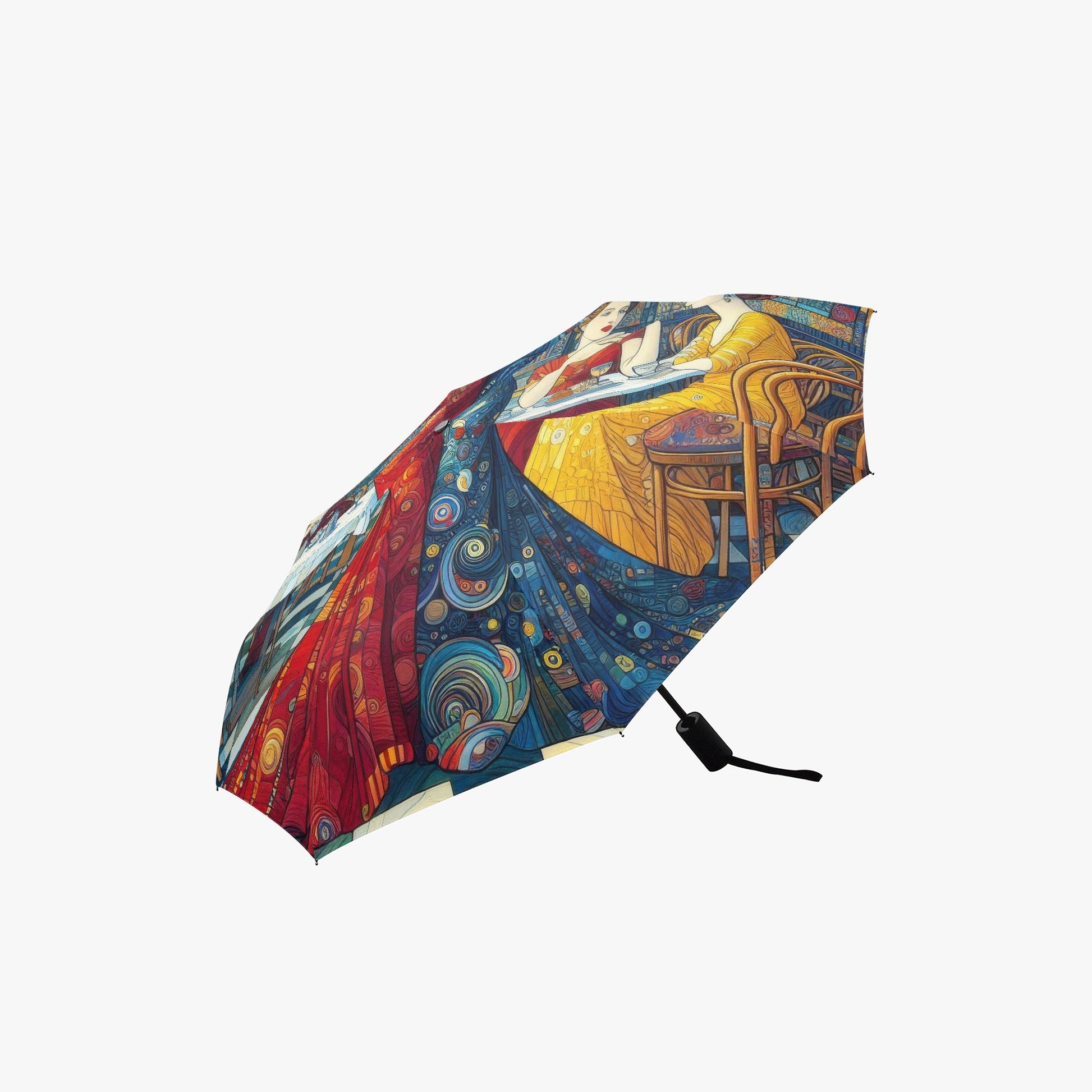 Girlfriends Automatic Folding Umbrella - Gregg Acini Adoree Designs - Umbrella