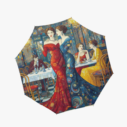 Girlfriends Automatic Folding Umbrella - Gregg Acini Adoree Designs - Umbrella