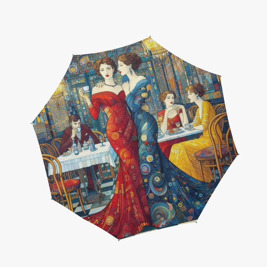 Girlfriends Automatic Folding Umbrella - Gregg Acini Adoree Designs - Umbrella