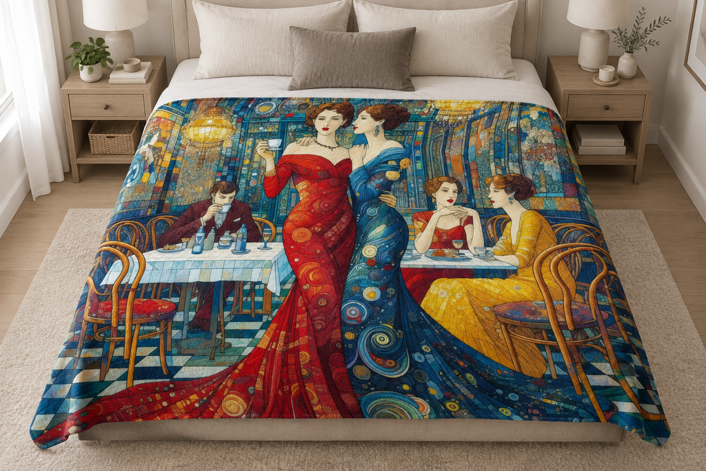 Girlfriends blanket lifestyle image