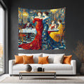 Girlfriends Lightweight Wall Tapestry (Fabric Wall Hanging - USA) - Gregg Acini Adoree Designs - Wall Coverings