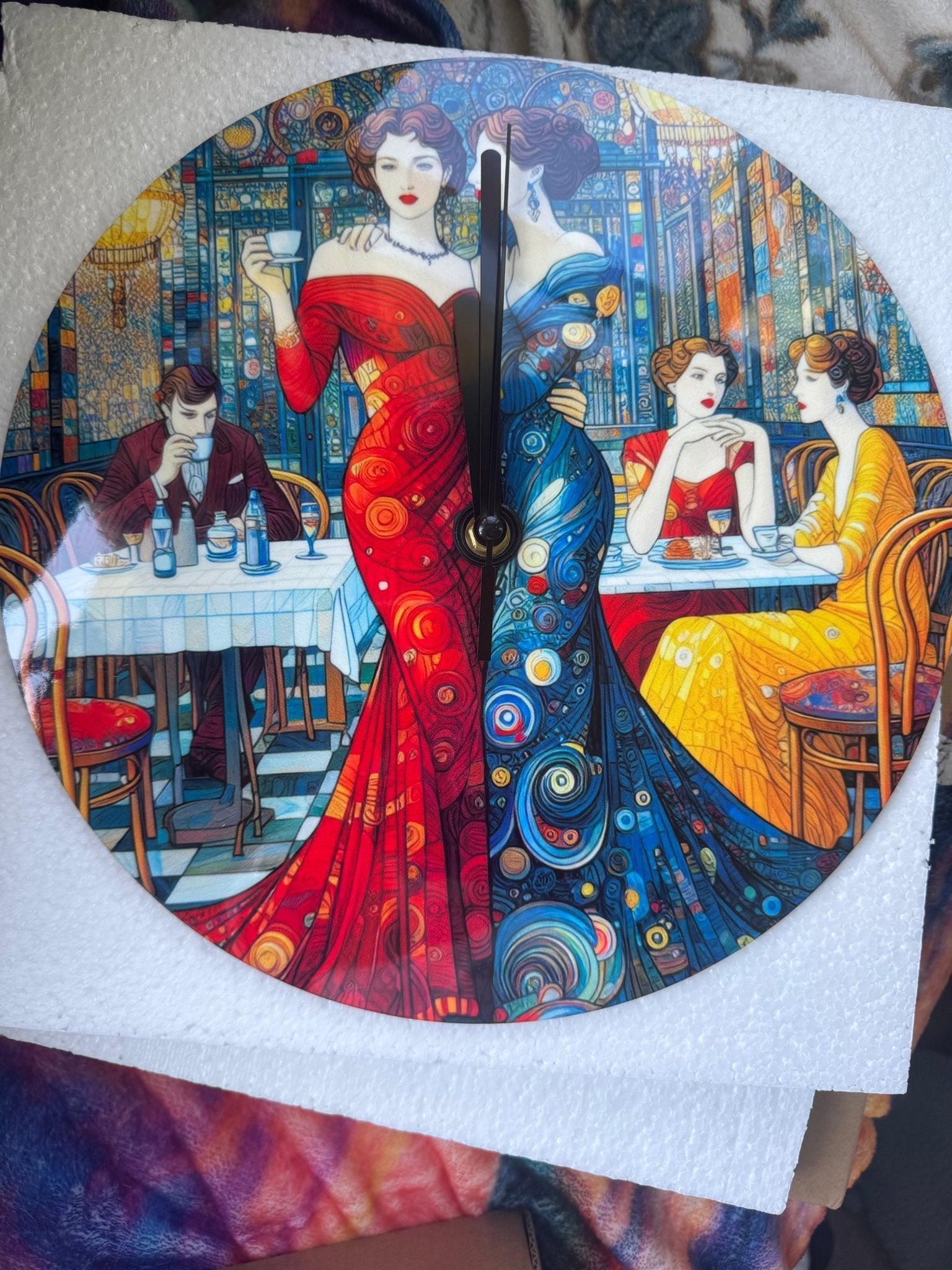 Girlfriends MDF Wall Clock (Made in USA) - Gregg Acini Adoree Designs - Wall Clock