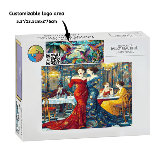 Girlfriends Wooden Jigsaw Puzzles 1000 pcs - Gregg Acini Adoree Designs - Jigsaw Puzzle