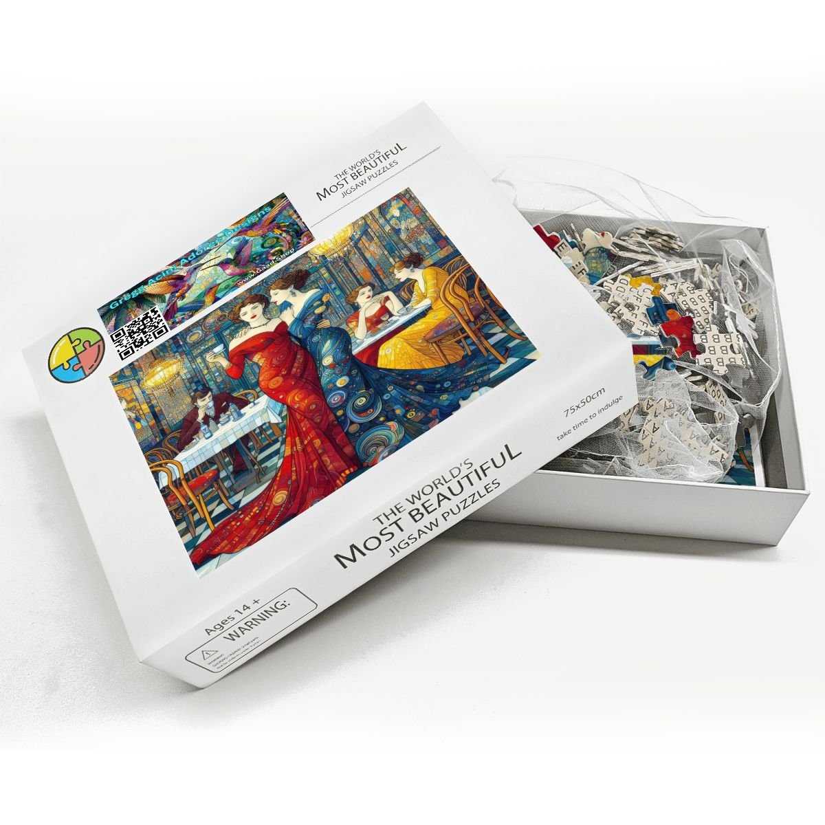 Girlfriends Wooden Jigsaw Puzzles 1000 pcs - Gregg Acini Adoree Designs - Jigsaw Puzzle