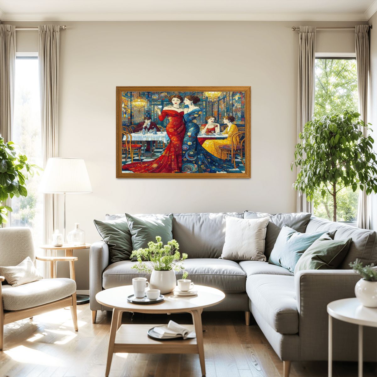 Girlfriends Wooden Jigsaw Puzzles 1000 pcs - Gregg Acini Adoree Designs - Jigsaw Puzzle