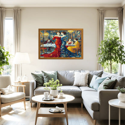 Girlfriends Wooden Jigsaw Puzzles 1000 pcs - Gregg Acini Adoree Designs - Jigsaw Puzzle