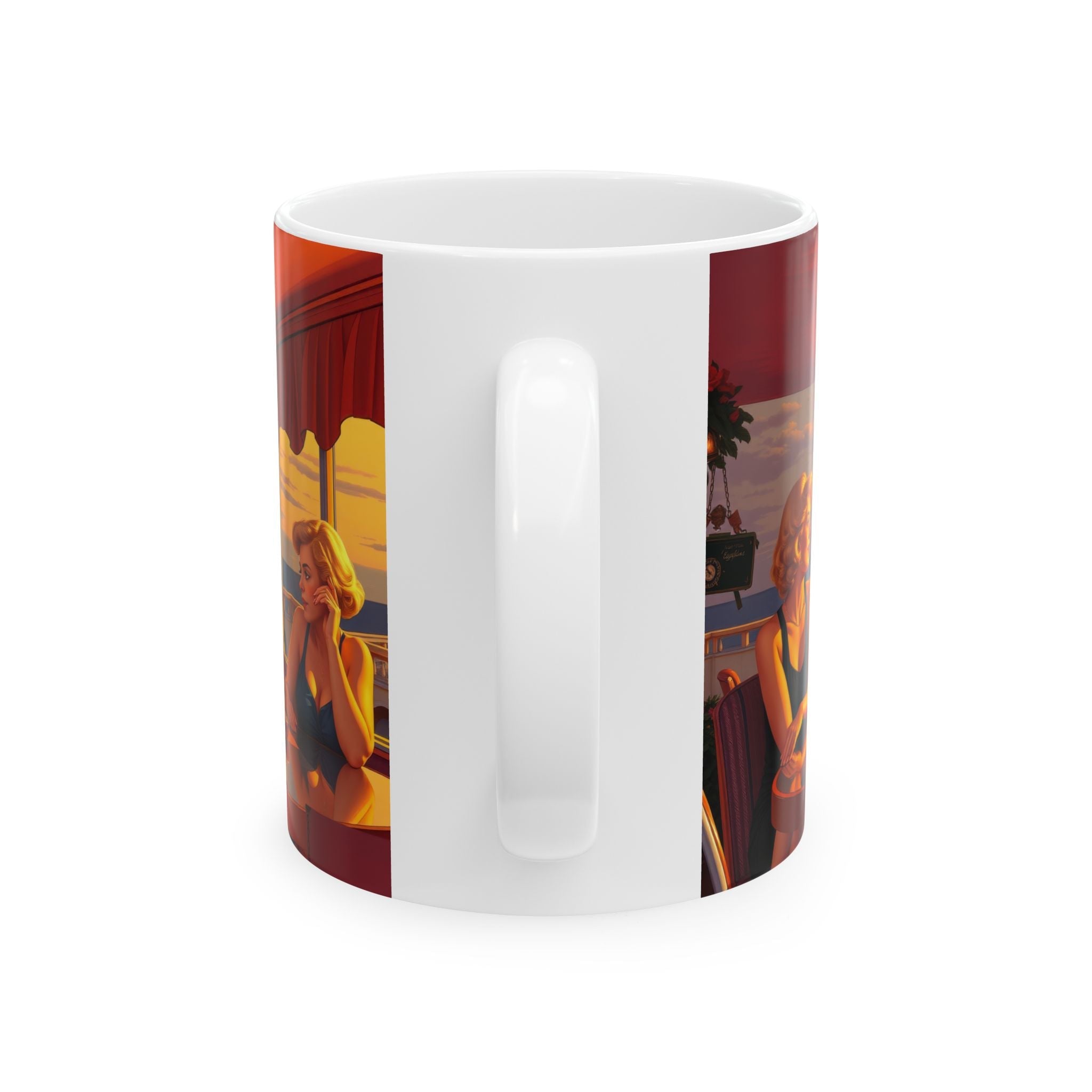 Glamorous Friends Ceramic Coffee Mug by Gregg Acini Adoree Designs - Gregg Acini Adoree Designs - Mug