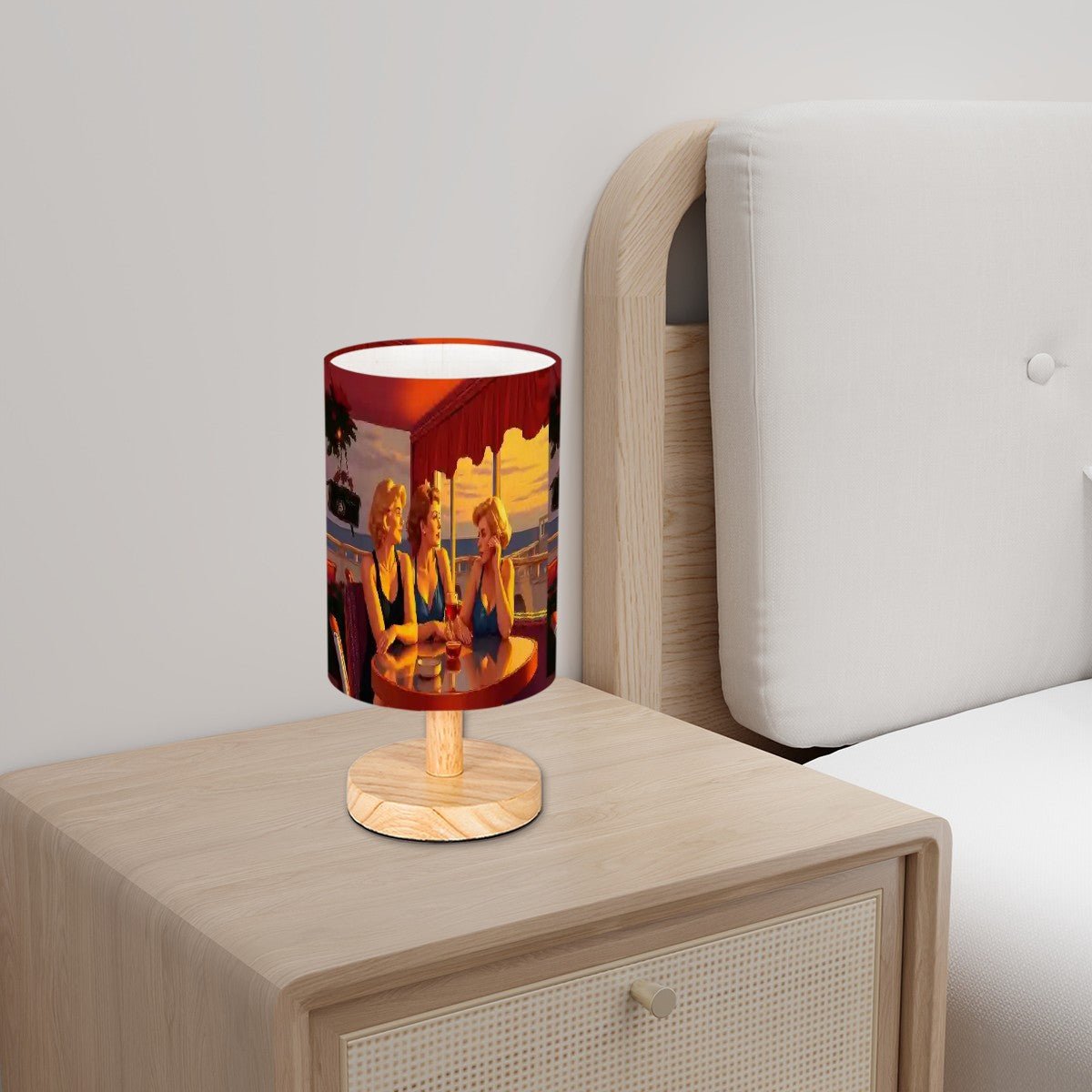 Glamorous Friends Cylindrical Table Lamp - Gregg Acini Adoree Designs - Lamp