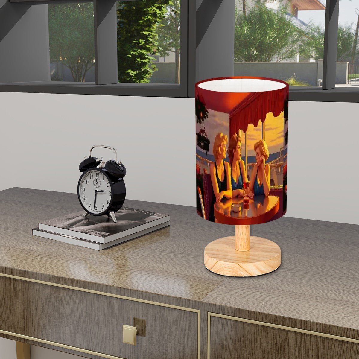 Glamorous Friends Cylindrical Table Lamp - Gregg Acini Adoree Designs - Lamp