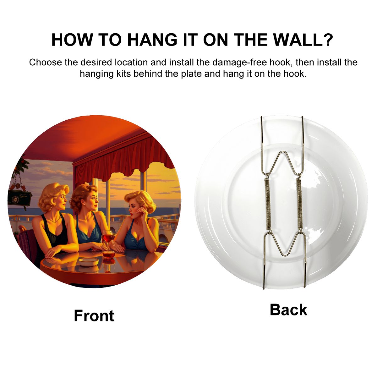 Glamorous Friends Decorative Plate - Gregg Acini Adoree Designs - Decorative Plates