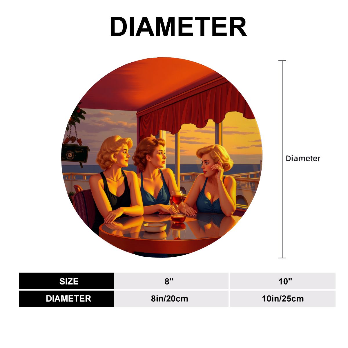 Glamorous Friends Decorative Plate - Gregg Acini Adoree Designs - Decorative Plates