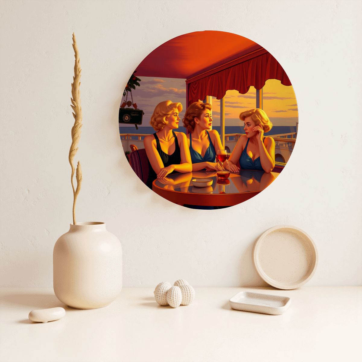 Glamorous Friends Decorative Plate - Gregg Acini Adoree Designs - Decorative Plates